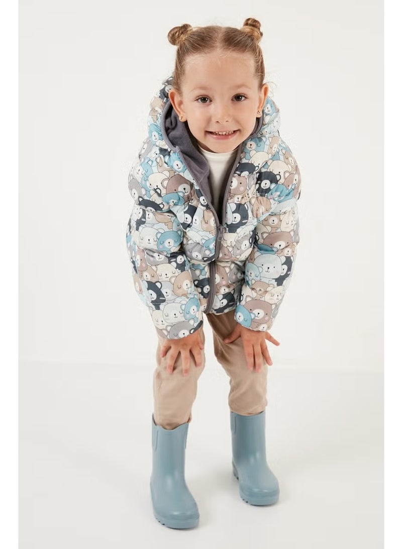 Lela Extra Padded Soft Fleece Hooded Puffer Coat Unisex Children'S COAT 5763008 - Image 3